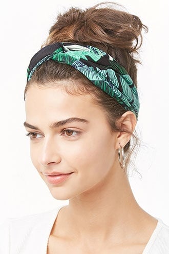 Tropical Leaf Print Headwrap