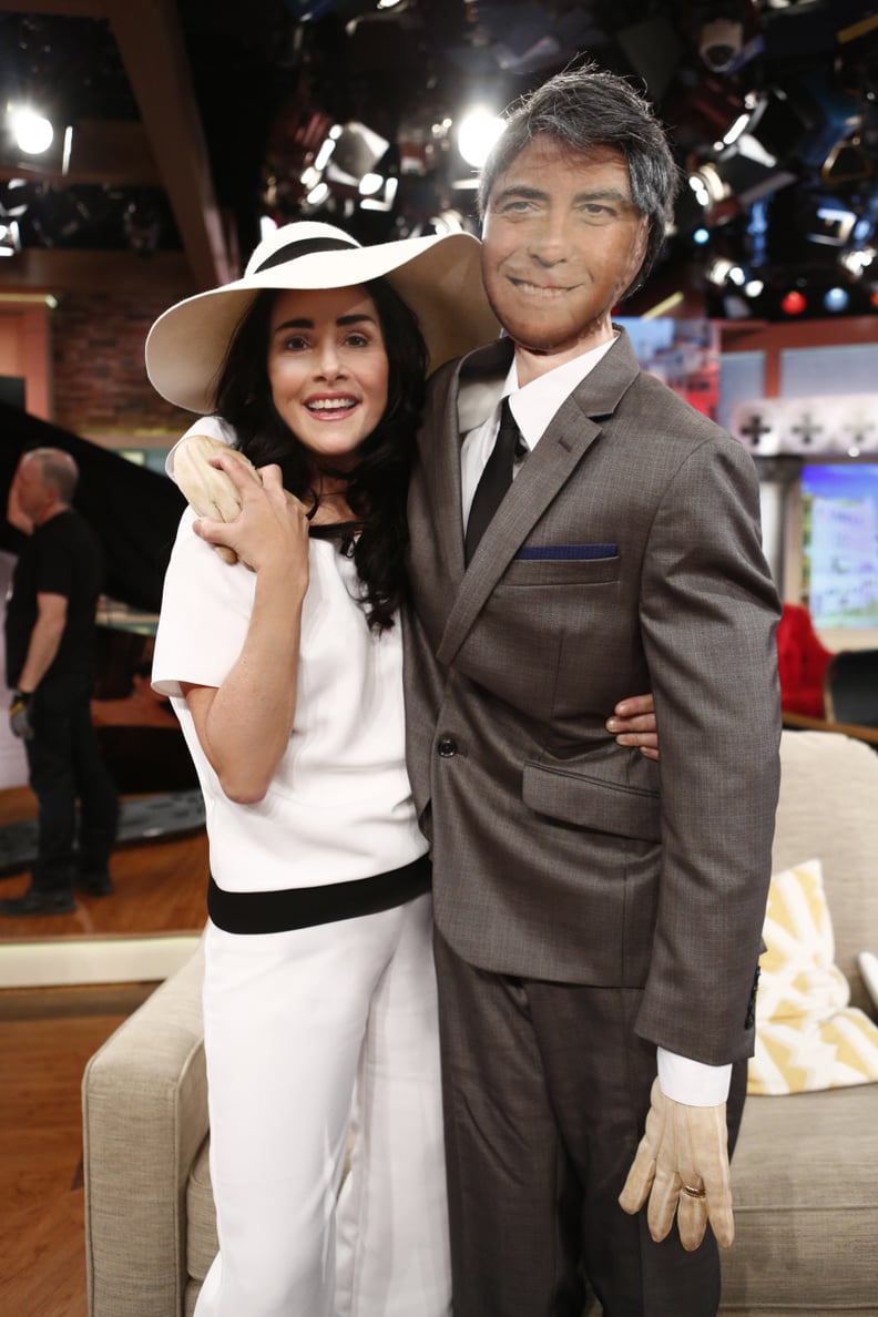 Meredith Vieuira as Amal and George Clooney in 2014