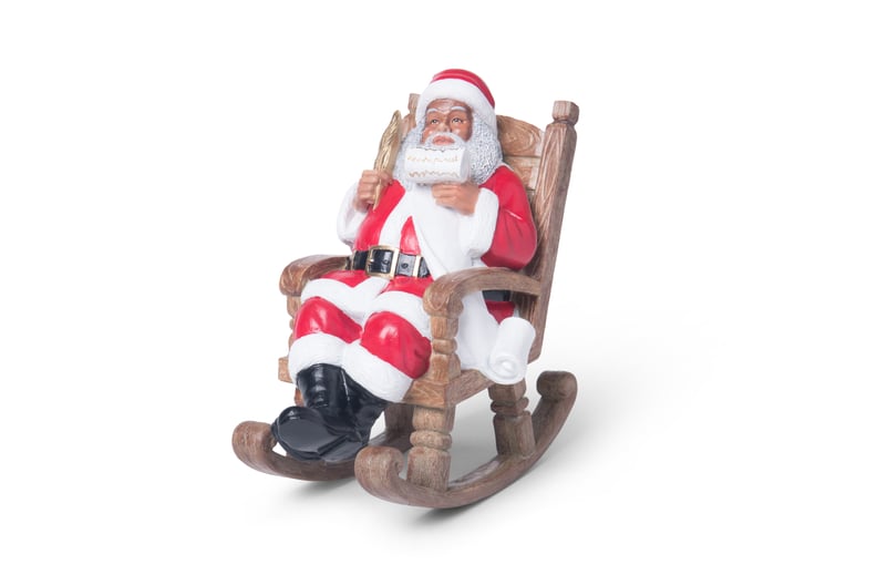 HomeGoods Ceramic Santa in Rocking Chair ($13)