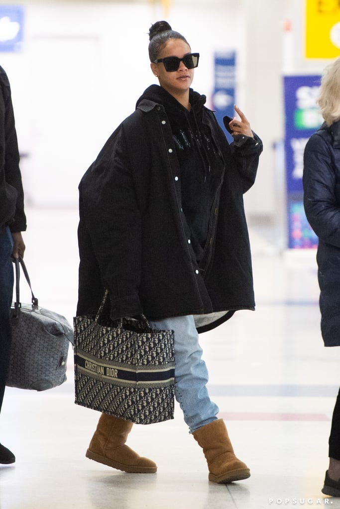 Rihanna Wearing Uggs at the Airport January 2019