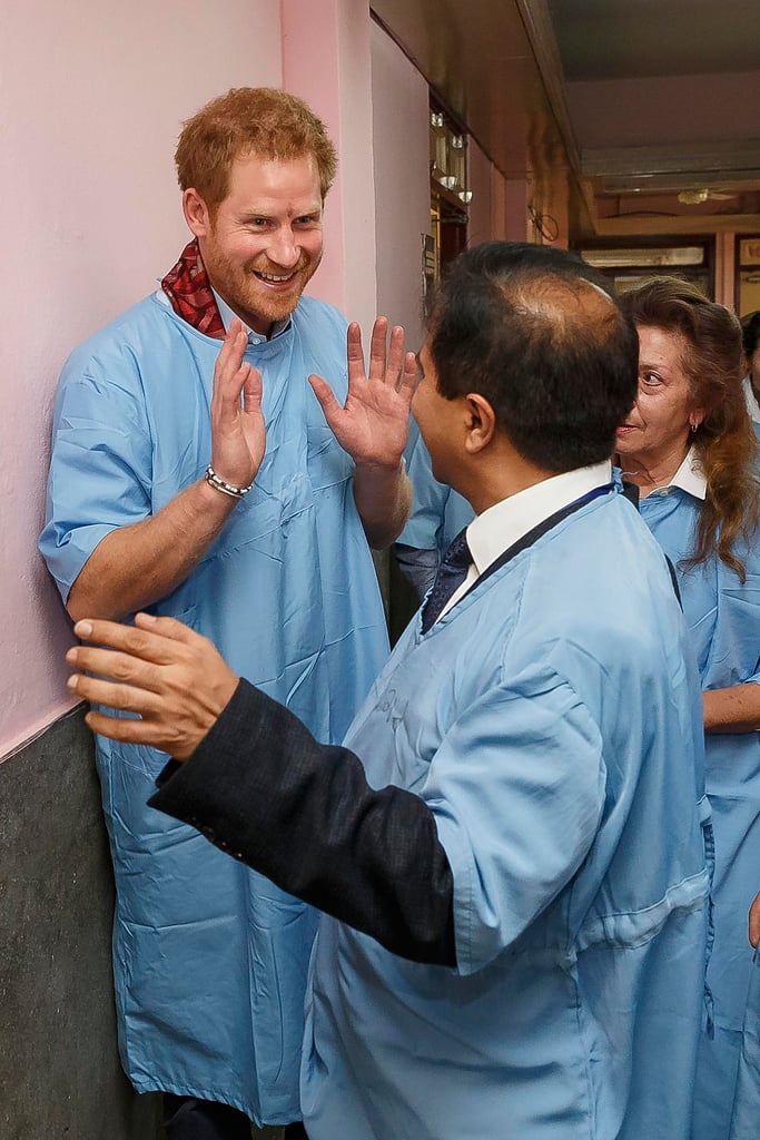 Prince Harry at Children's Hospital in Nepal 2016