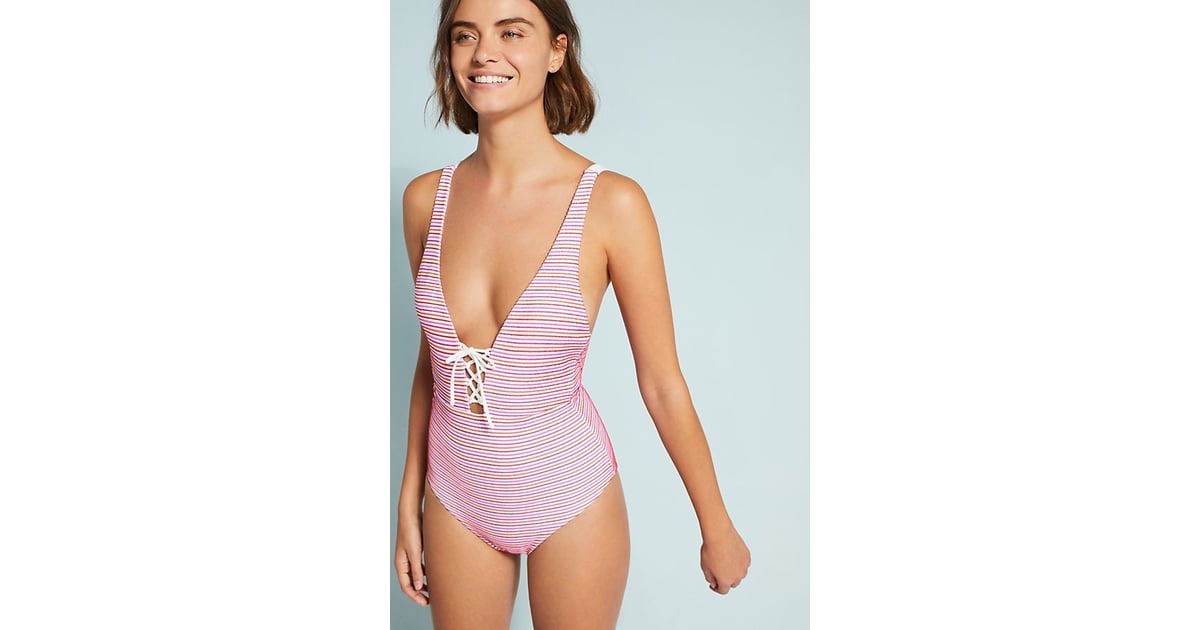 Onia Iona OnePiece Swimsuit Anthropologie Swimsuits 2019 POPSUGAR