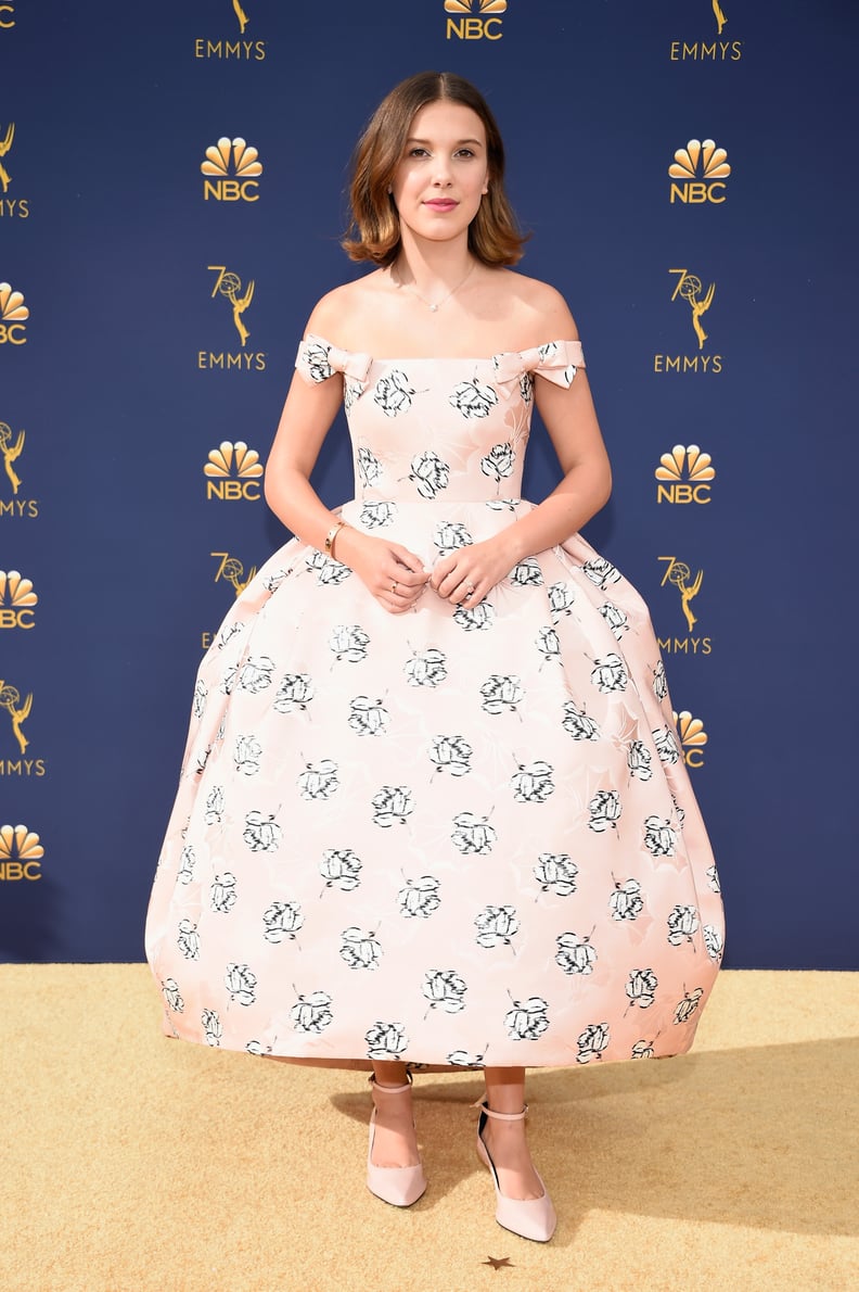 Millie Bobby Brown at the 70th Emmy Awards in 2018
