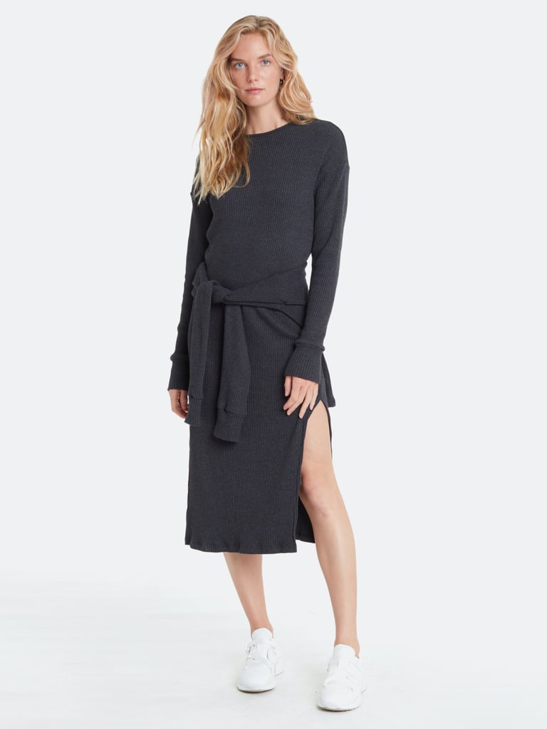 Lett De Gaulle Rib Midi Dress