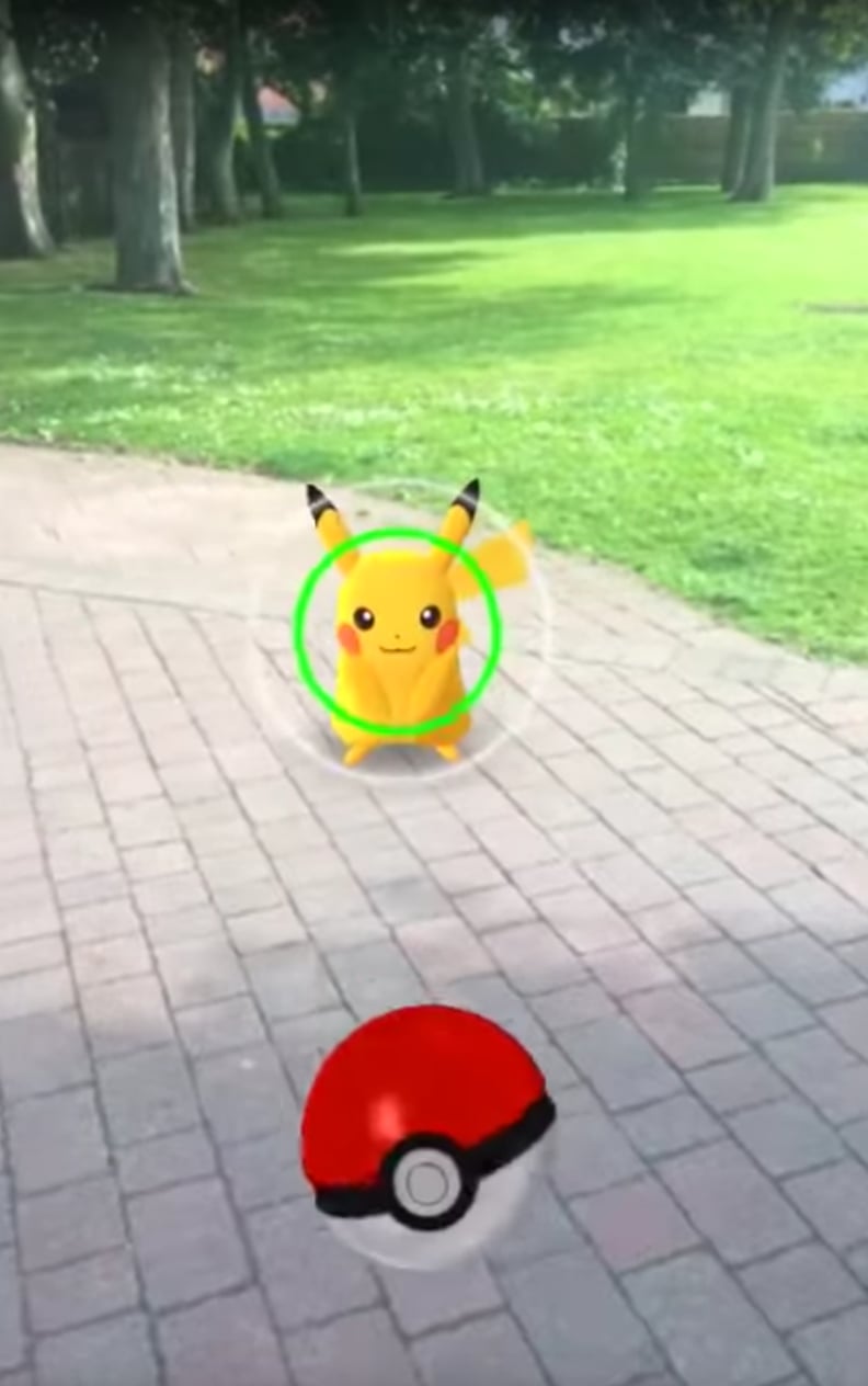 Pickachu will appear on your screen after the fourth time of walking away from the other three starters.