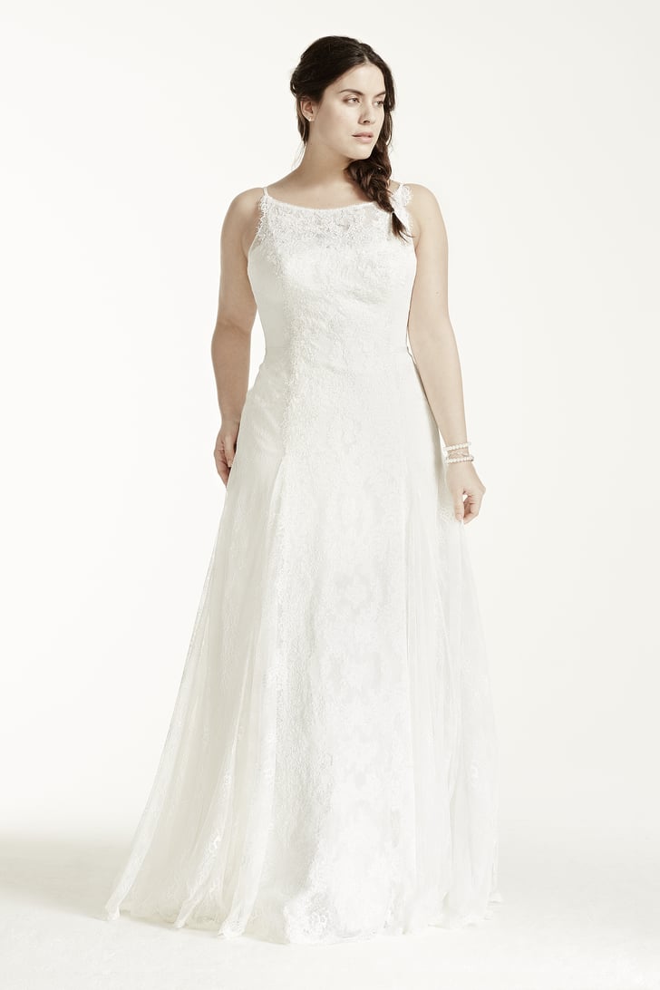High Neck Dress ($1,550) | Affordable Plus-Size Wedding ...