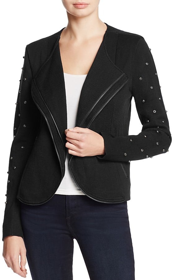 Nic+Zoe Stud & Zipper-Detail Jacket