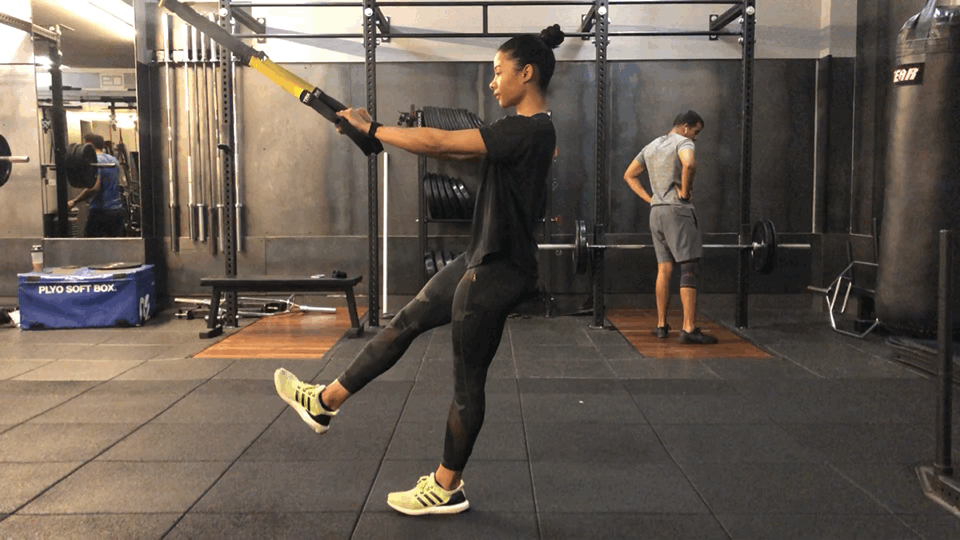 How to Do a TRX Pistol Squat POPSUGAR Fitness