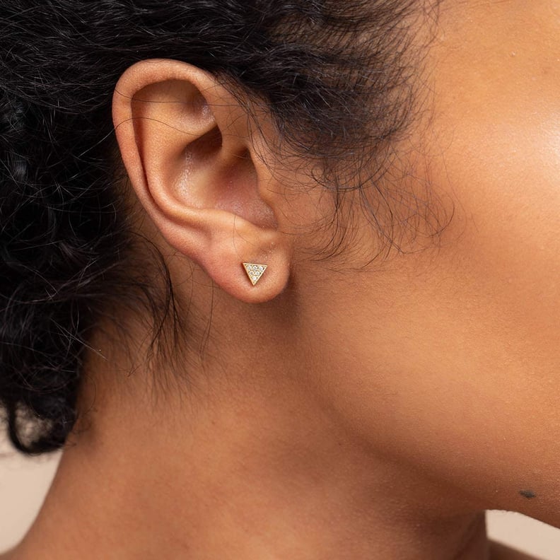 Everyday Earrings: Uncommon James Shimmer Stud Earrings | Gold