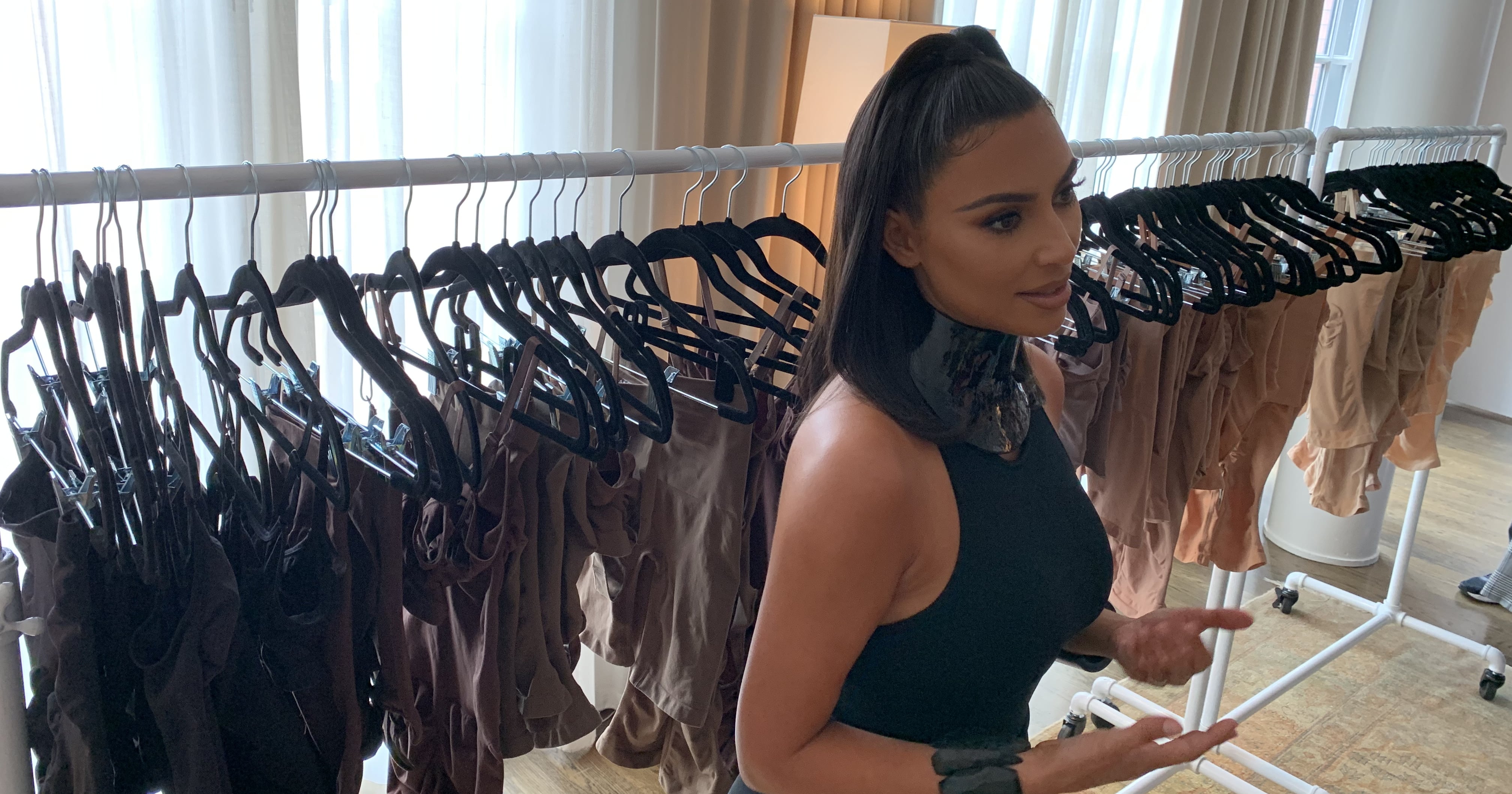 Kim Kardashian shows off shocking hair makeover in just her underwear for  new SKIMS ad