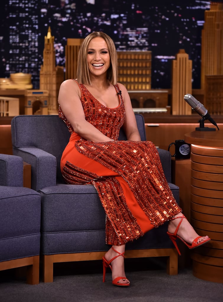 Jennifer Lopez With Blond Highlights in 2018