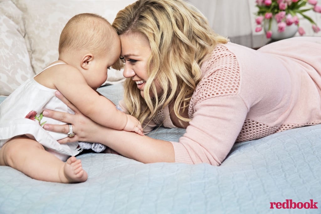 Kelly Clarkson and Baby River Pictures in Redbook May 2015