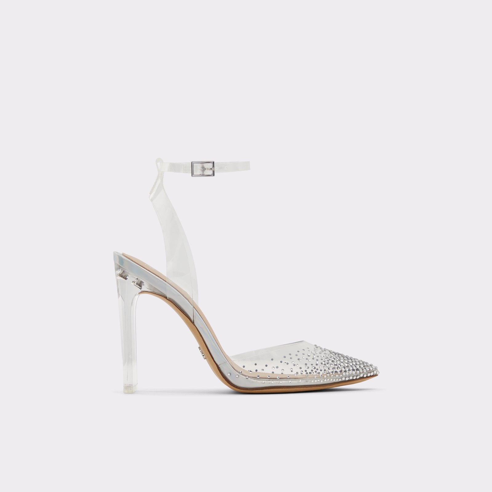 women's glass slipper heels