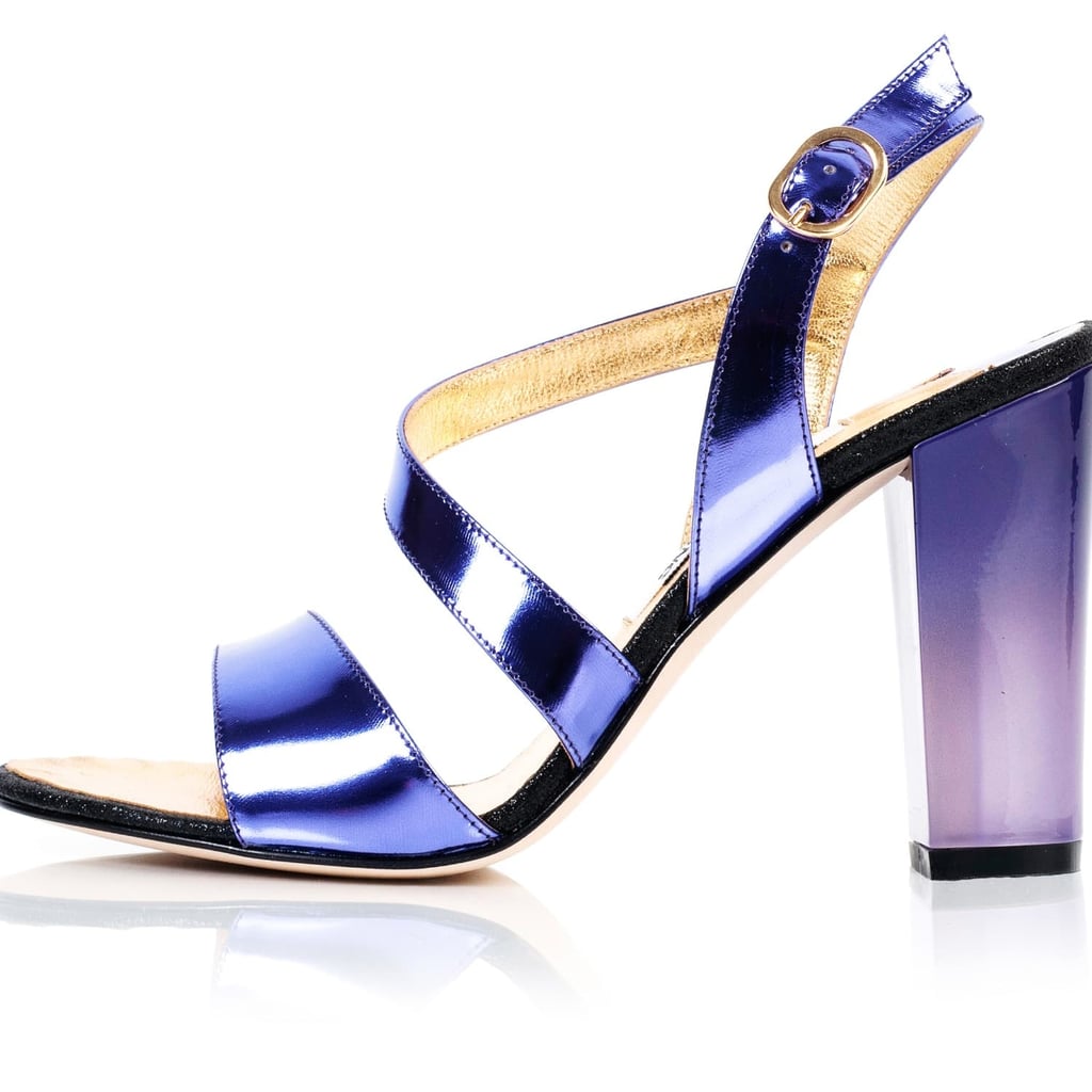 Kim Kwang Metallic Effect Timeless Classic Sandals Purple
