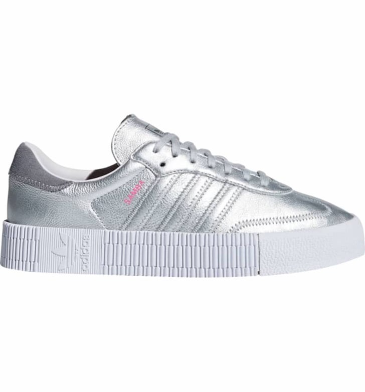Adidas Samba Rose Sneakers | Adidas Silver Samba Sneakers | POPSUGAR Fashion Photo 2