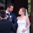 Jessica Chastain's Strapless Wedding Dress Is the Stuff of Minimalist Dreams