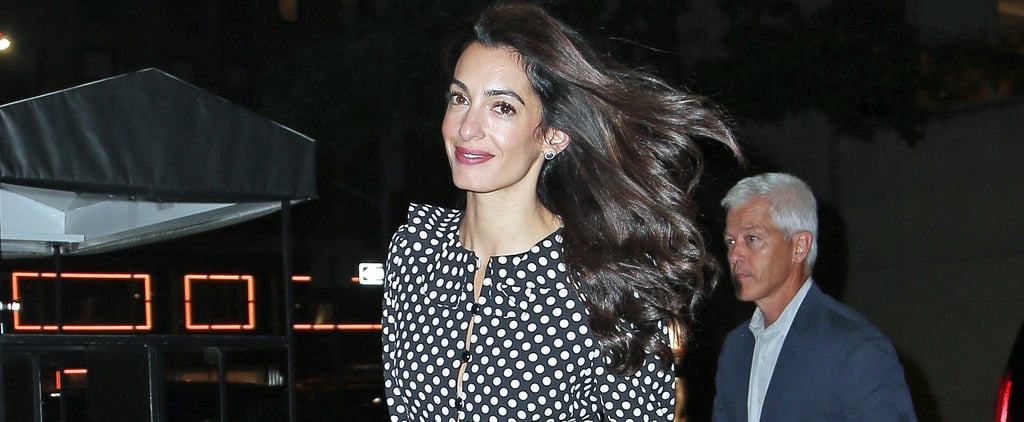 Amal Clooney Polka Dot Dress September 2018