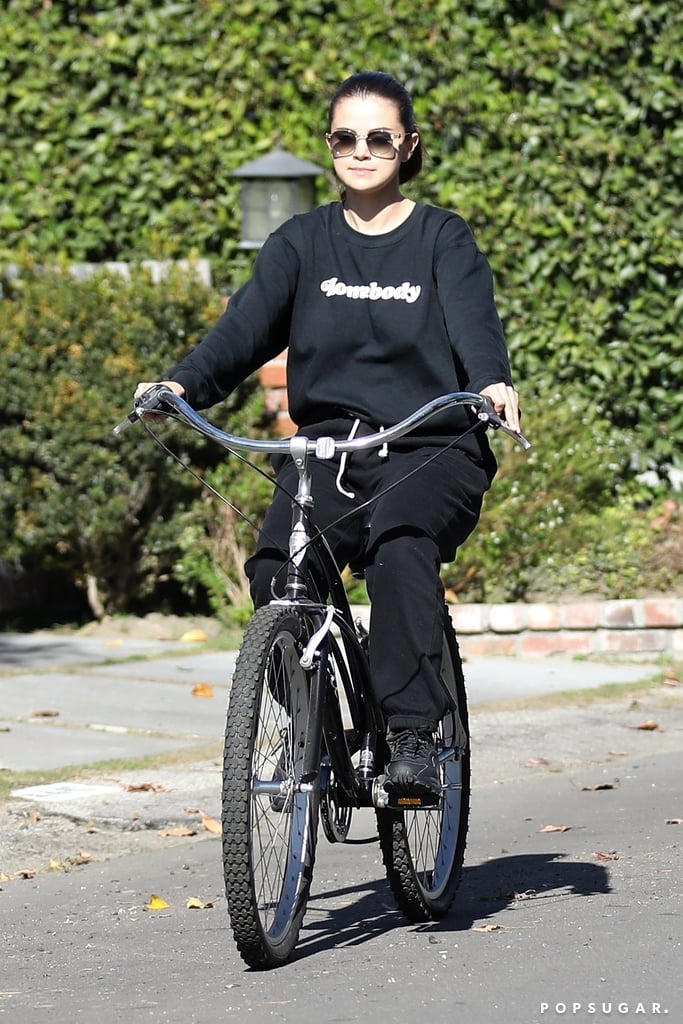 Selena Gomez Wears Sub Urban Riot Homebody Sweatshirt