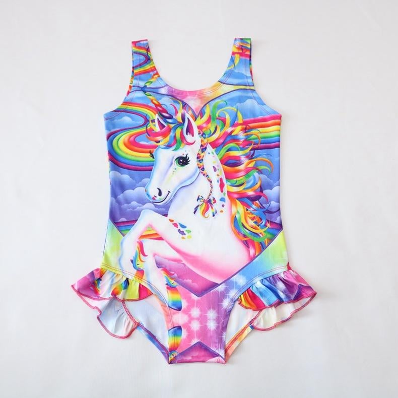 unicorn bathing suit girl