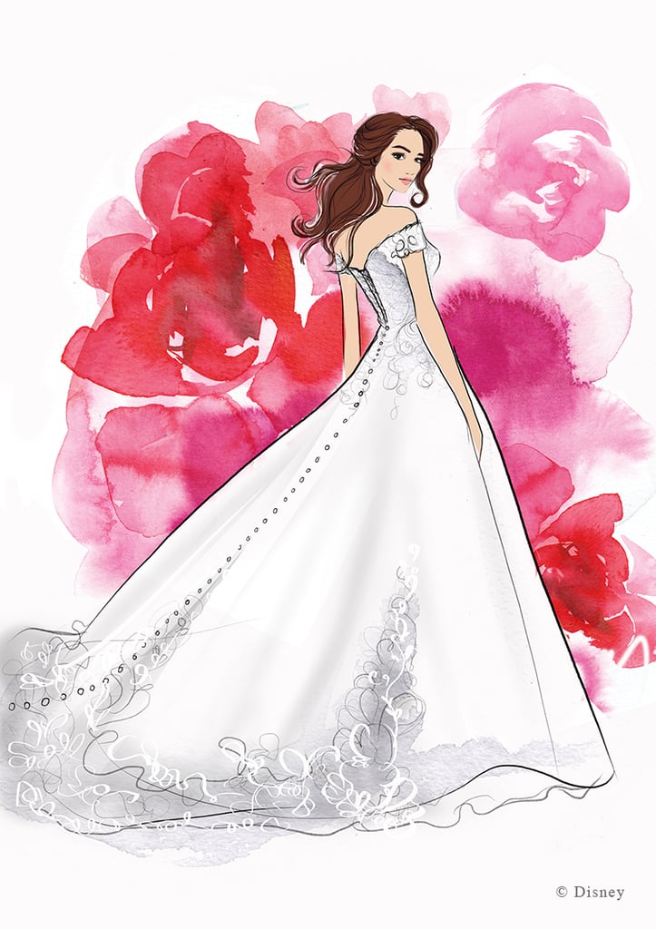 Disney's Belle Wedding Dress Design