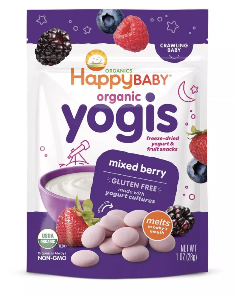 HappyBaby Organic Yogis Mixed Berry Yogurt & Fruit Baby Snacks