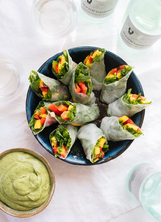 Tropical Mango Spring Rolls