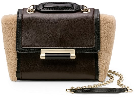 DVF Mini Shearling Crossbody Bag