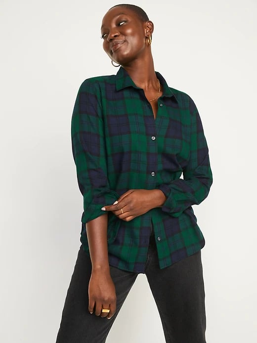 Old Navy Long-Sleeve Plaid Flannel Shirt
