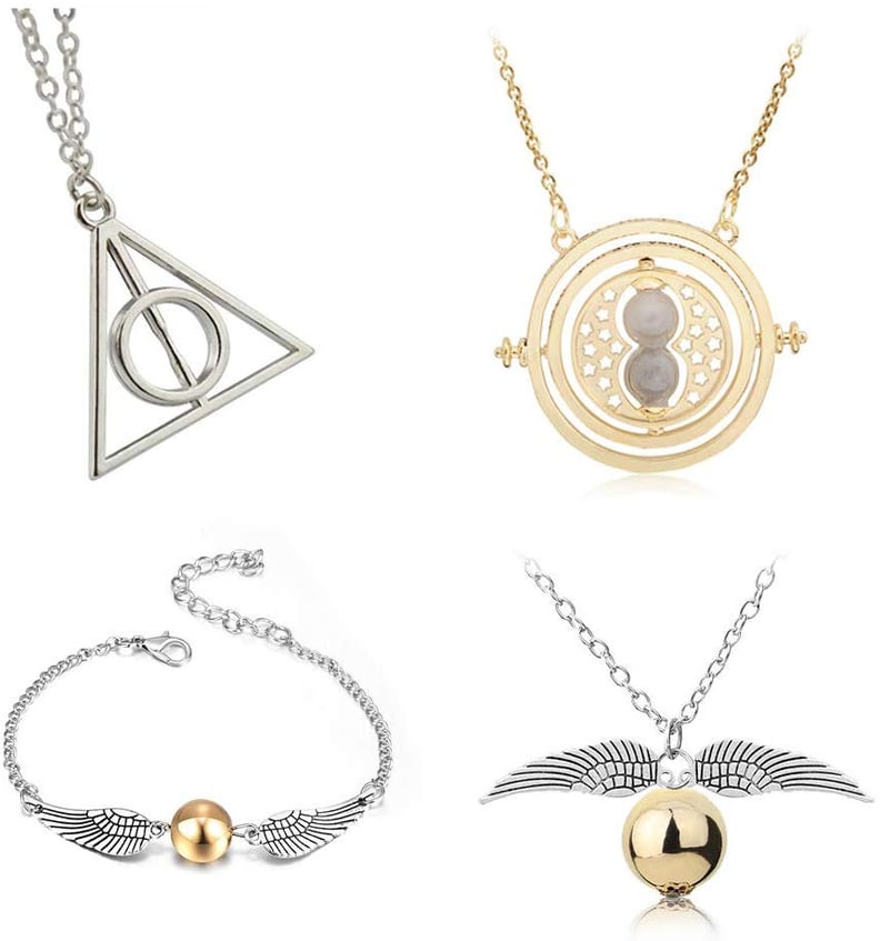 4-Piece Harry Potter-Inspired Necklace Set