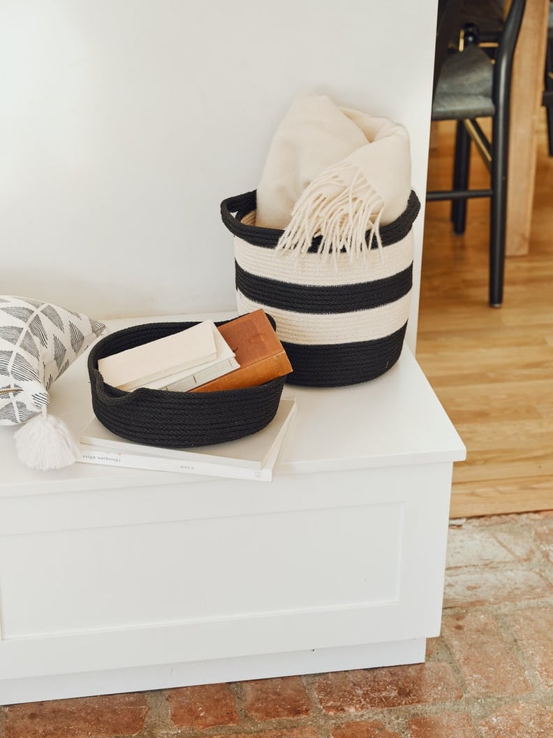 Tia Mowry x Etsy Striped Storage Basket Plant Basket