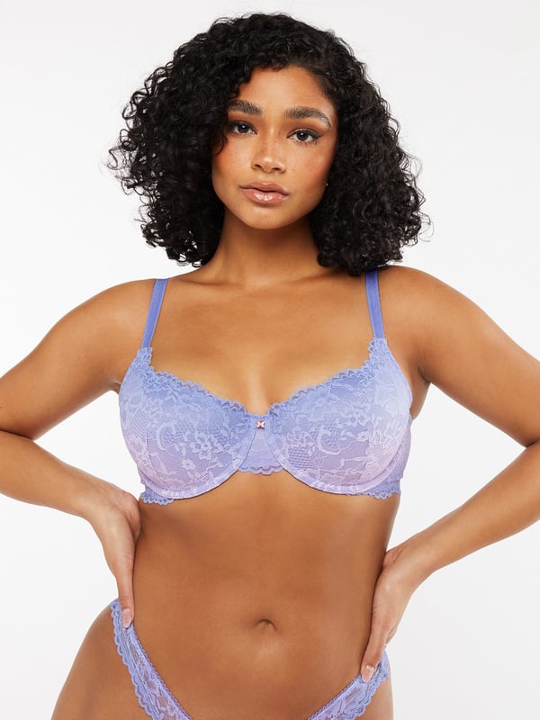 Savage x Fenty Floral Lace Balconette Bra in Blue, We Found Love in Savage  x Fenty's First-Ever Bridal Drop — Shop the Pieces Right Now
