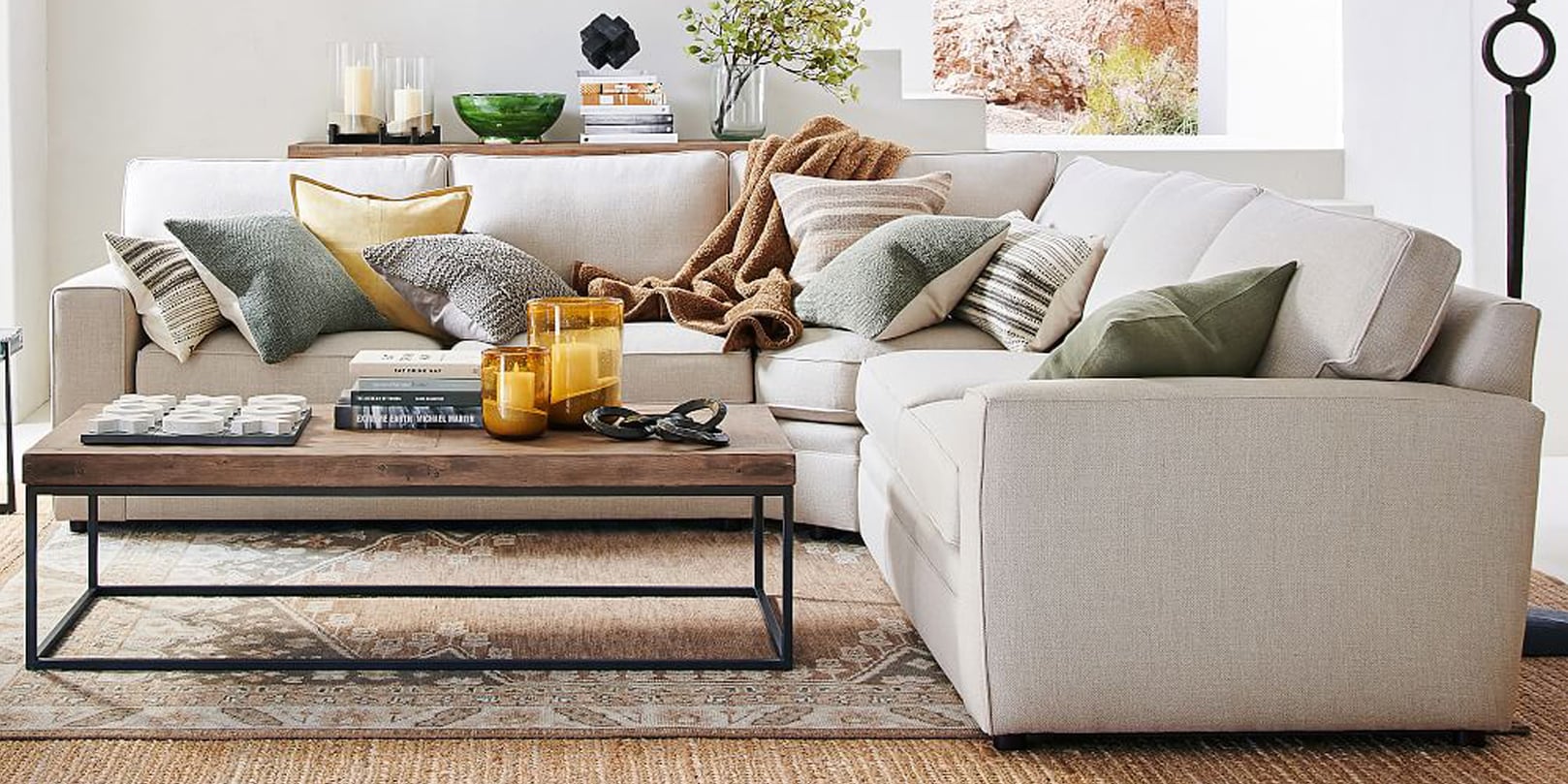 Pottery barn pearce square store arm sectional