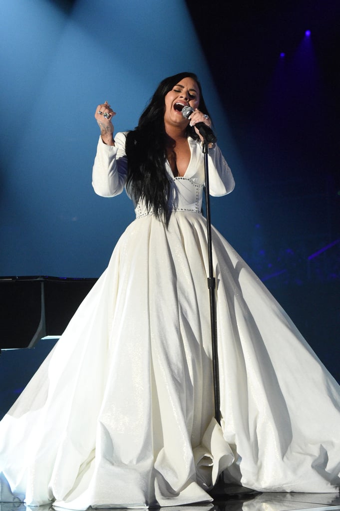 Demi Lovato's Christian Siriano Grammys Performance Gown