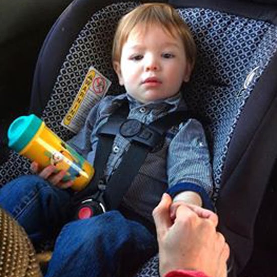 Little Boy Hold's Working Mom's Hand During Drive Home
