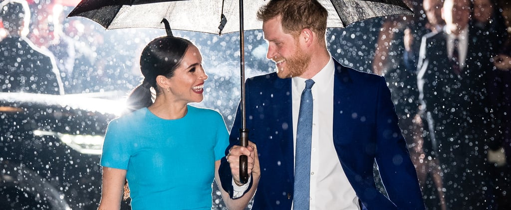 Meghan Markle Looking at Prince Harry Pictures