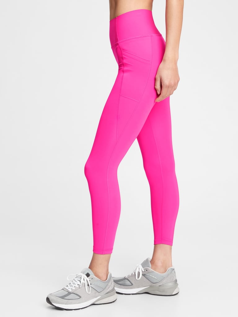 GapFit High Rise Print Pocket 7/8 Leggings in Sculpt Revolution