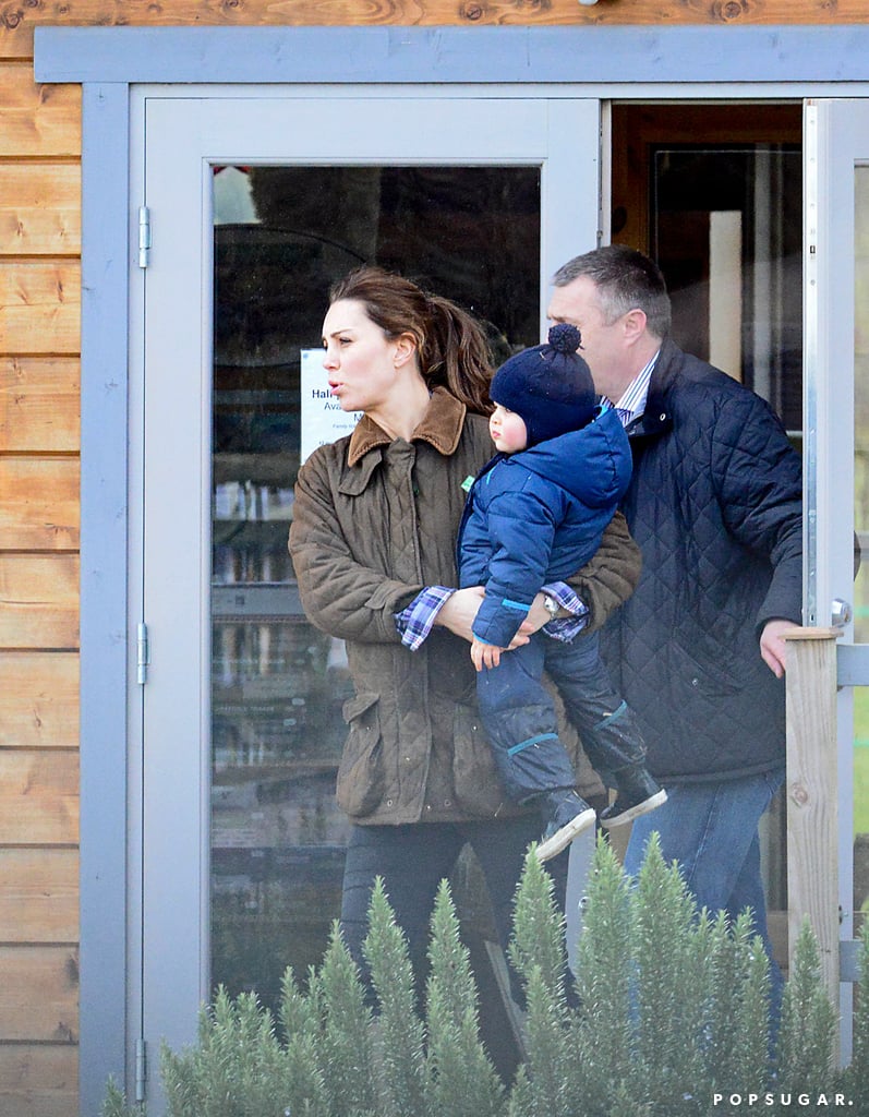 Kate Middleton and Prince George at the Petting Zoo Pictures