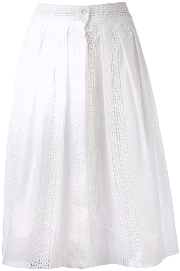 Sea White Full Skirt