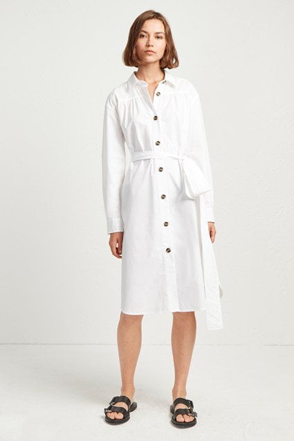 French Connection Southside Cotton Belted Dress