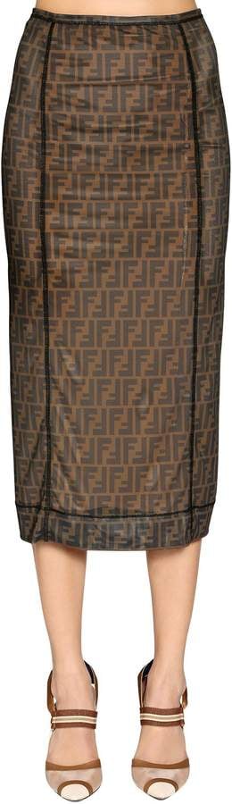 Fendi hotsell logo skirt