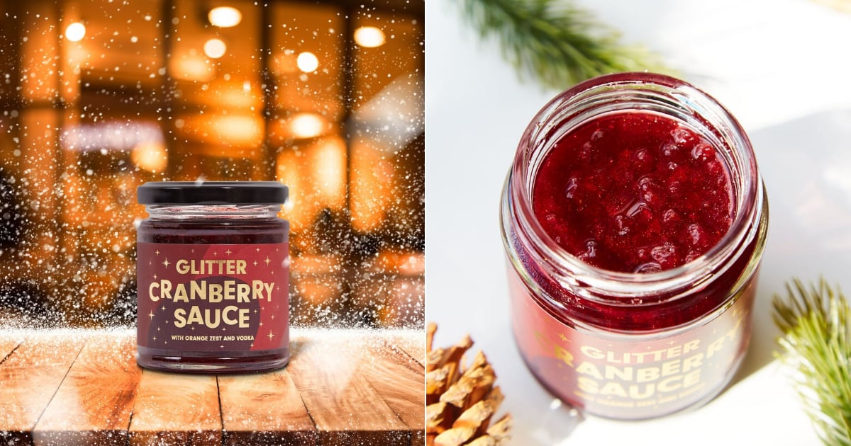 Glittery VodkaInfused Cranberry Sauce Has Arrived POPSUGAR Food