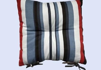 16 Pack of Striped Seat Cushions ($48)