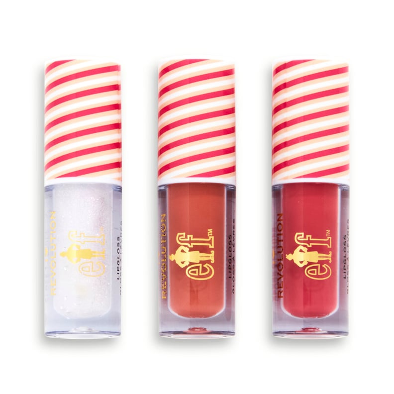 Revolution Beauty x Elf Candy Cane Forest Lip Gloss Trio
