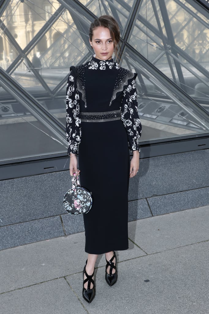 Alicia Vikander at Louis Vuitton Fall 2019 | Celebrities in the Front Row at Fashion Week Fall ...