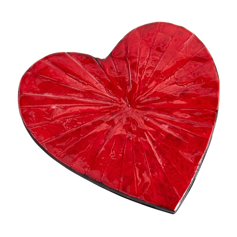 Red Heart Mother-of-Pearl Coaster