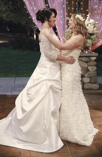 Callie and Arizona&rsquo;s Wedding | Grey&rsquo;s Anatomy Wedding Photos | POPSUGAR