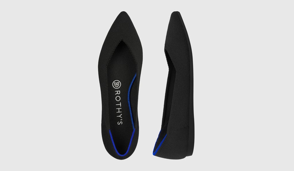 Rothy's Black Solid Pointed Toe Flat 