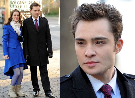 Photos of Ed Westwick and Leighton Meester Filming Gossip Girl Photos of Ed Westwick and Leighton Meester Filming Gossip Girl