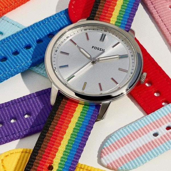 Fossil Limited Edition Pride Minimalist Three Hand Watch Case