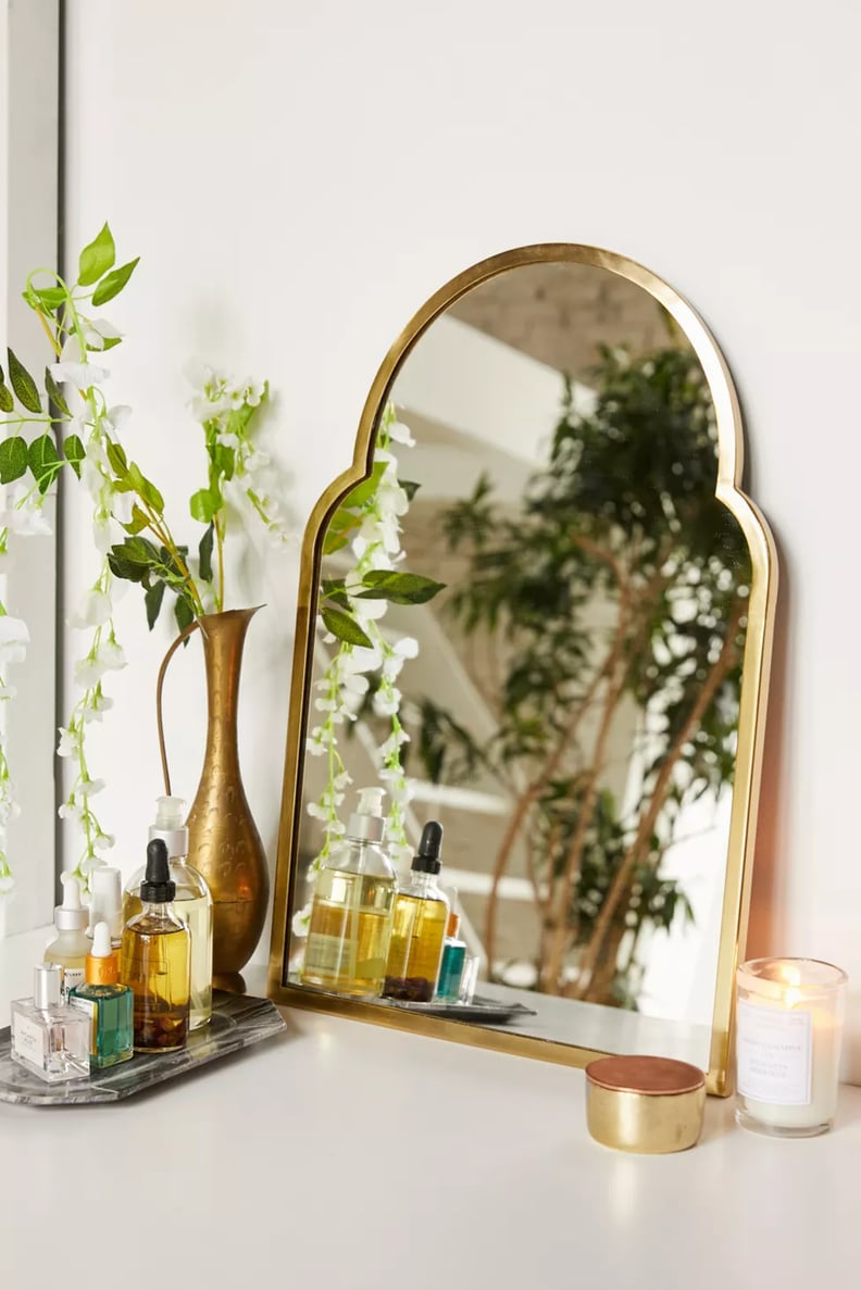 A Gold Mirror: Varena Arched Wall Mirror